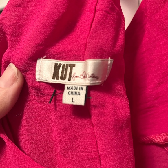 KUT Large- bright pink flowy top - Picture 2 of 3